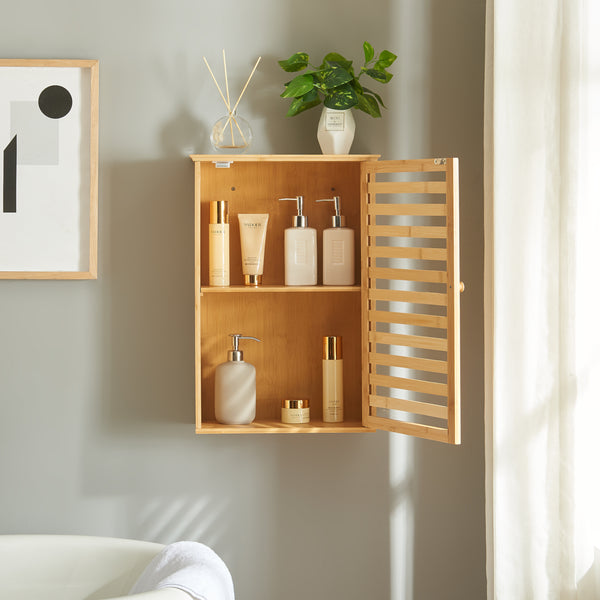 Mobile bagno Järfälla 55x37x16 cm bambù [en.casa]