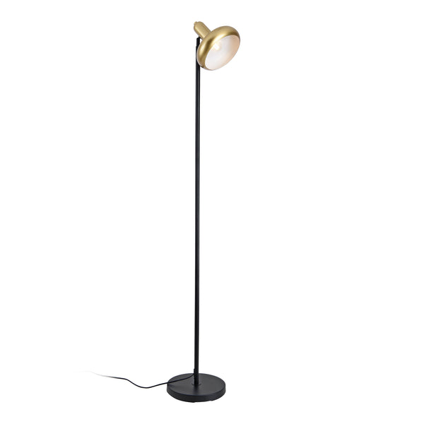 Lampada da terra Namsos Metallo Nero/Oro [lux.pro]