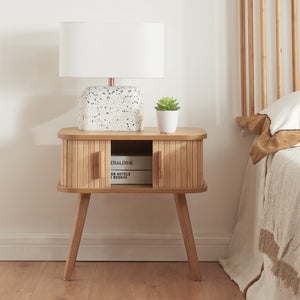 Comodino Nordkapp con 2 porte [en.casa]