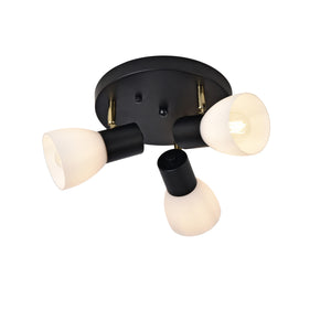 Plafoniera Abbey Nero / Bianco [lux.pro]