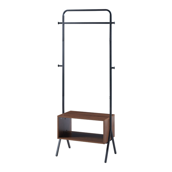 Appendiabiti Averøy 180x74x42cm Nero/Noce [en.casa]