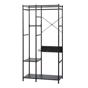 Appendiabiti Brønnøy 182x90x46cm Nero [en.casa]