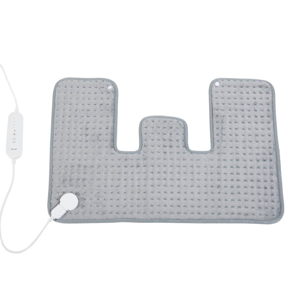 Cuscino riscaldante elettrico Borrello 100W 65x45cm Grigio [en.casa]