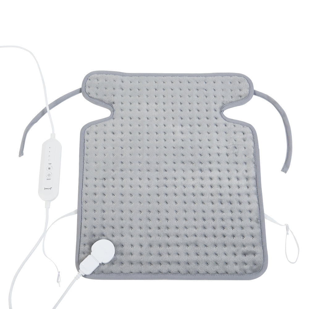 Cuscino riscaldante elettrico Calvera 80W 50x40cm Grigio [en.casa]