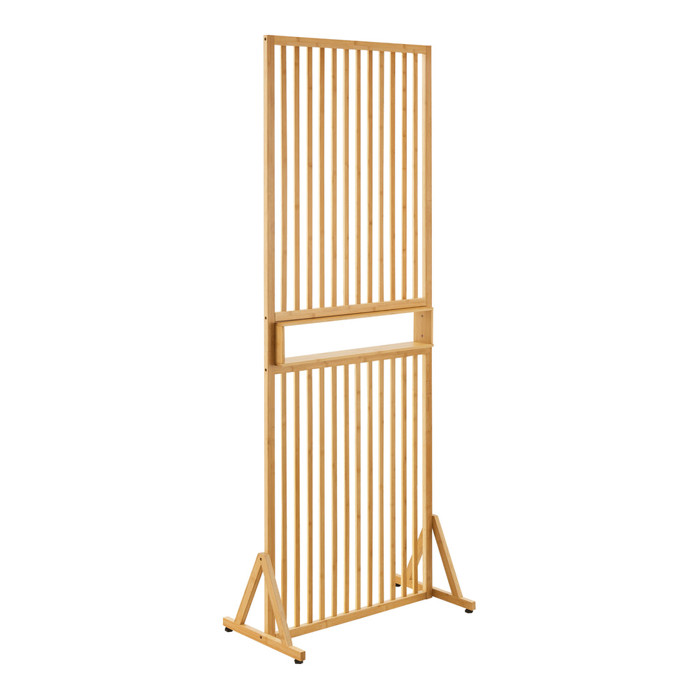 Divisorio Fron 197x75,5x40 cm bambù [en.casa] - premiumXL