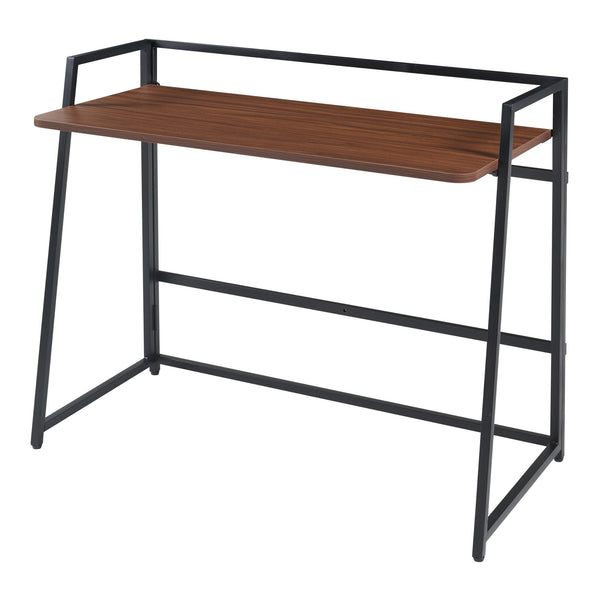 Scrivania pieghevole Ringerike 104,5x53x85,5cm Nero/Noce [en.casa]