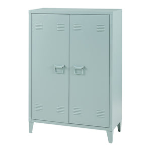 Armadio metallico Oripää - 110x75x33cm - Grigio-blu