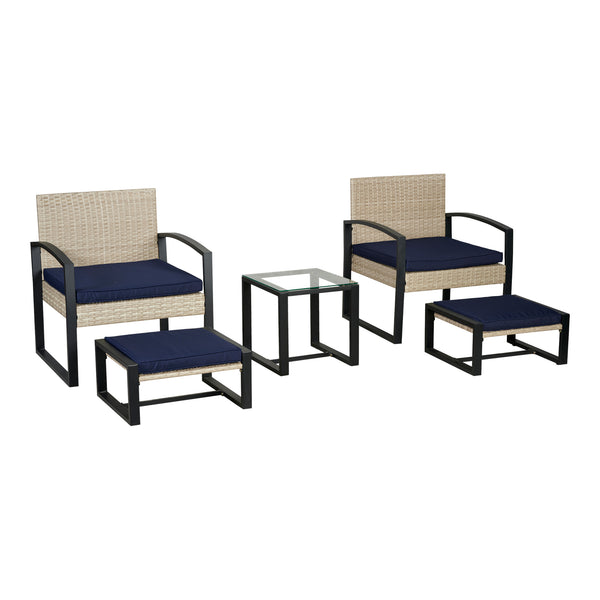 Set di mobili da giardino Calvello 5 pz. [casa.pro]