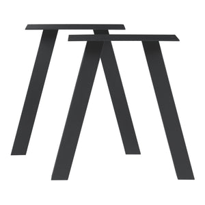 Struttura del tavolo set da 2 Mariager 42x40cm Nero [en.casa]