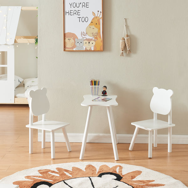 Set da bambini Panjang con design orsetto bianco [en.casa]