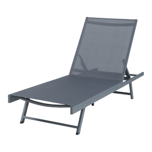 Set Baragiano di Tavolino e Lettino Prendisole - Antracite/Grigio casa.pro 