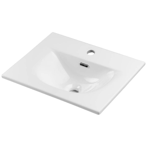 Set NEWPORT Mobile Pensile Sottolavabo con Lavandino e Specchio LED - Effetto Rovere [en.casa]