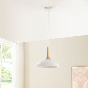 Lampada a sospensione Blairgowrie Metallo Bianco/Ottone [lux.pro]