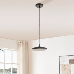 Lampada a sospensione Oupilu con LED integrati Metallo 120x25x25 cm Nero/Bianco [lux.pro]