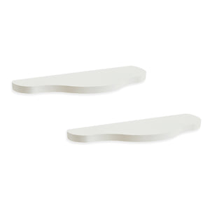 Set di 2 Mensole da Parete Sirlstalo per Cameretta 57 x 19 x 3 cm - Bianco [en.casa]