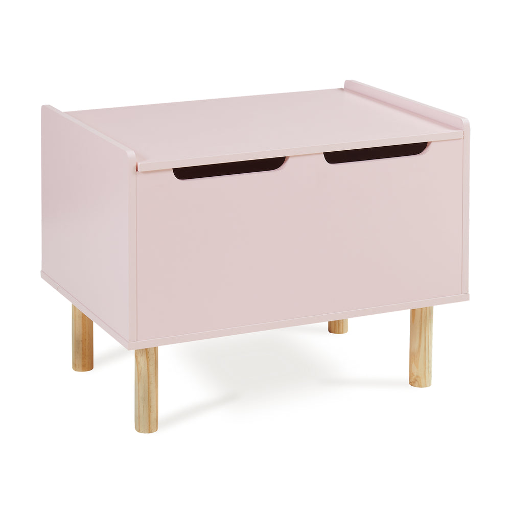 Baule per Giocattoli Virer Cassapanca per Cameretta 60 x 40 x 45 cm - Rosa [en.casa]