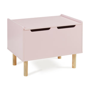 Baule per Giocattoli Virer Cassapanca per Cameretta 60 x 40 x 45 cm - Rosa [en.casa]