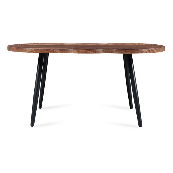 Tavolino da caffè Ken 100 x 60 x 47 cm effetto noce [en.casa]