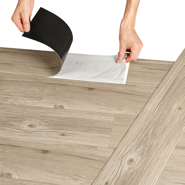 Piastrelle Adesive in PVC (7 listoni = 0,975 m²) Laminato Vinilico Fai da Te Pavimentazione Autoadesiva Rivestimento per Spazi Interni