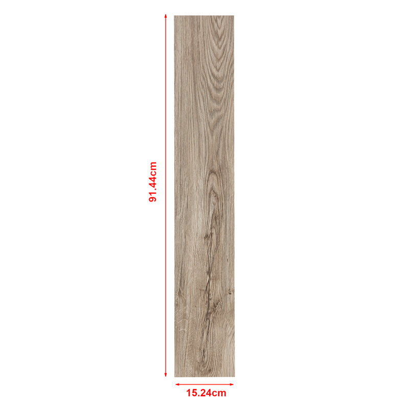 Schizzo in scala Piastrelle Adesive in PVC (7 listoni = 0,975 m²) Laminato Vinilico Fai da Te Pavimentazione Autoadesiva Rivestimento per Spazi Interni - Effetto Rovere Opaco