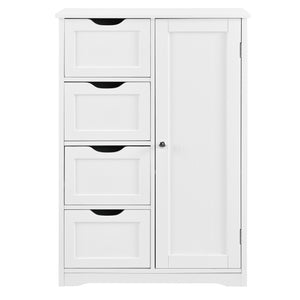Mobile da Bagno Waterford con 4 Cassetti e 3 Scomparti 81 x 55 x 30 cm - Bianco [en.casa] 