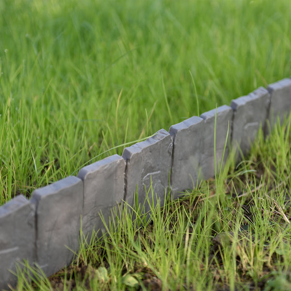 Bordure per Aiuola in set - Grigio, Effetto Pietra casa.pro