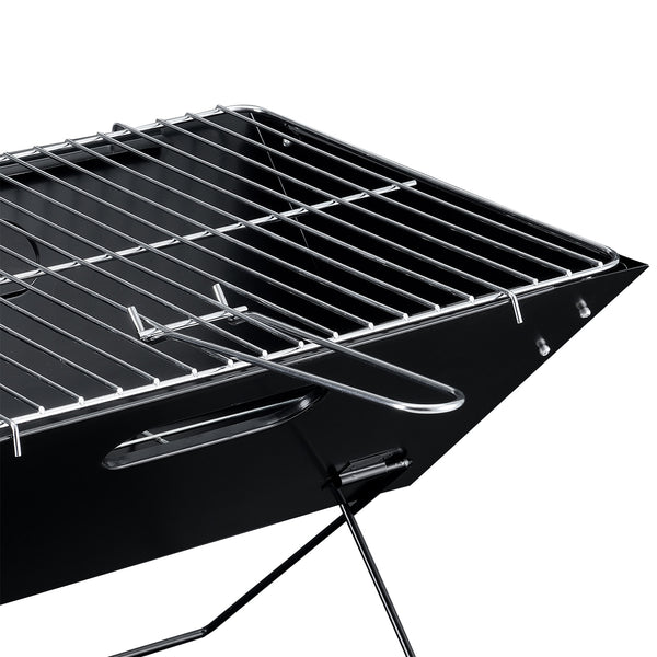[pro.tec] Griglia Portatile da Campeggio Barbecue da Picnic in Acciaio Griglia Pieghevole da Giardino 45 x 30 x 30 cm BBQ all'Aperto