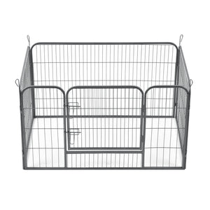 Recinto Gabbia per Piccoli Animali in Acciaio con Porta 125 x 85 x 70 cm pro.tec