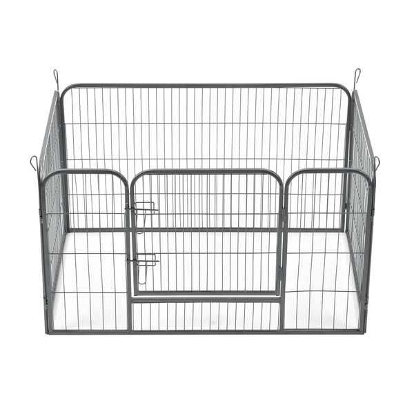Recinto Gabbia per Piccoli Animali in Acciaio con Porta 125 x 85 x 70 cm pro.tec
