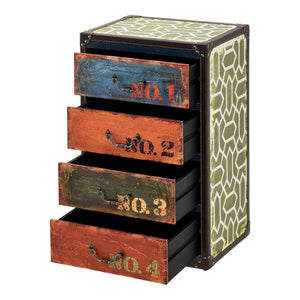 Cassettiera Goslar Mobile Contenitore Multicolore 66 x 40 x 30 cm [en.casa]