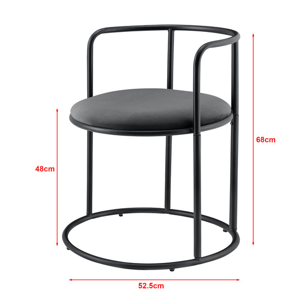 Tavolo con 2 sedie Älvkarleby nero en.casa