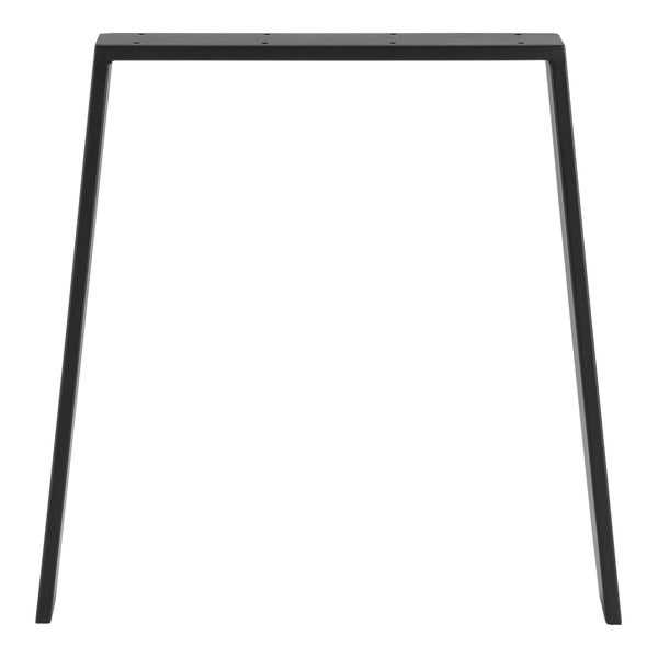 Struttura del tavolo Kraftisried set da 2 55/70x72cm acciaio nero [en.casa]