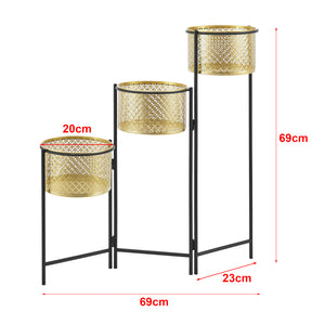 Porta fiori Doel color ottone [en.casa]