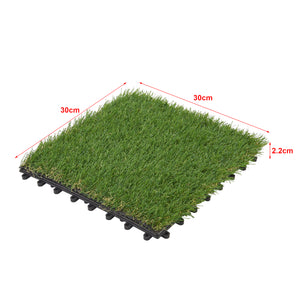 Piastrelle di prato sintetico Wiesloch set da 11 pezzi 1m² [en.casa]