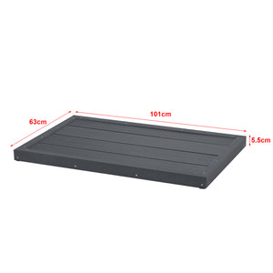 Piastra per pavimento WPC Nürtingen per doccia solare 101x63x5,5cm [en.casa]