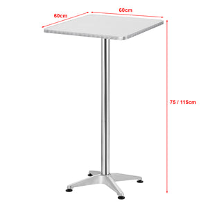 Tavolo da bar e bistrot Järpen Regolabile in altezza Quadrato [en.casa]