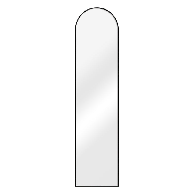 Schizzo in scala Specchio da Terra 'Bugnara' a Figura Intera 160 x 40 cm - Nero [en.casa]
