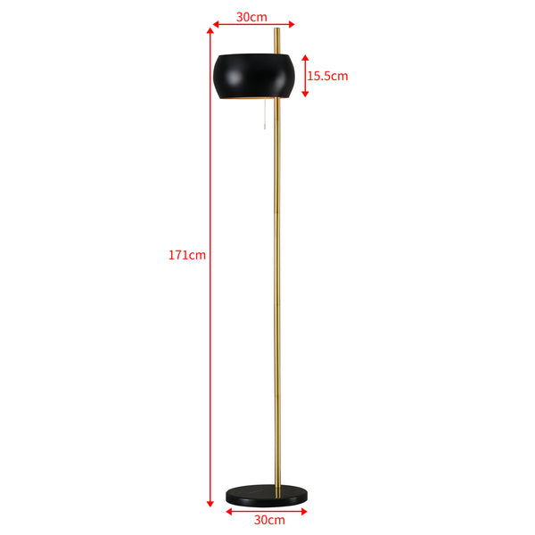 Lampada da terra Luton Nero/Oro [lux.pro]