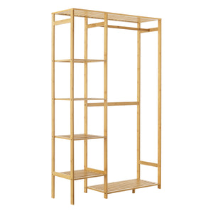 Appendiabiti Eurajoki 139x100x40 cm Bambù Naturale [en.casa]