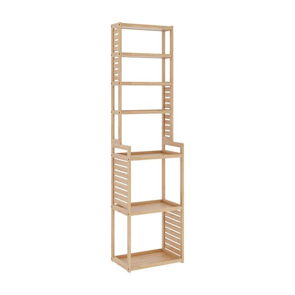 Scaffale in bambù 'Forssa' Mobile da Stoccaggio per Cucina / Bagno [en.casa] 