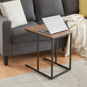 Tavolino da salotto Augustenborg set da 3 pezzi nero / effetto noce [en.casa]