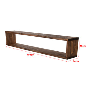 Set di 3 Mensole da Muro 'Næstved' in Legno di Pino (LxPxA) 100 x 14 x 18 cm [en.casa]