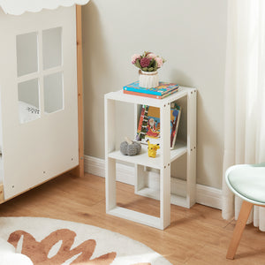 Tavolino Thyholm 55x30x30 cm Bianco [en.casa]