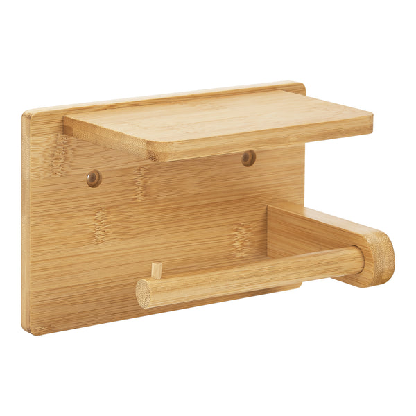 Porta rotolo di carta igienica Vallentuna in bambù [en.casa]