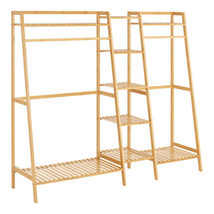 Stand Appendiabiti Sogndal in Bambù Naturale [en.casa]