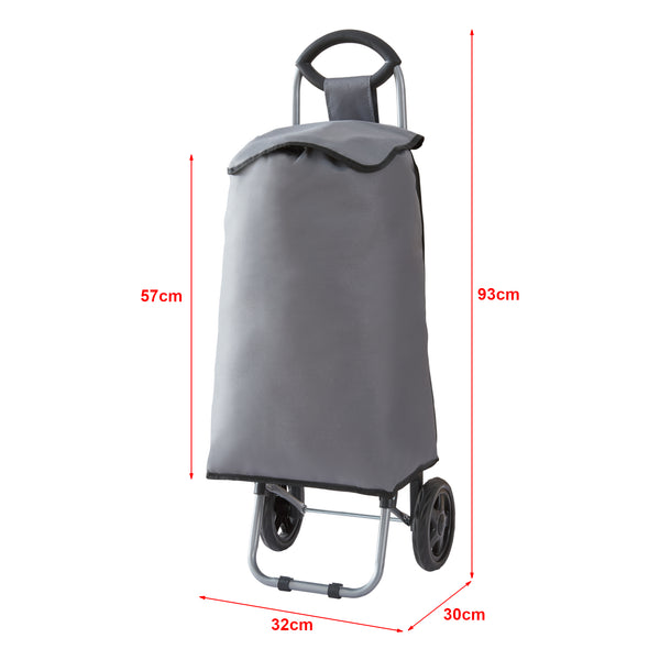 Carrello della spesa Nørre Grigio scuro / Nero [en.casa]