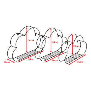 Set di mensole da parete Tønder in set da 3 [en.casa]
