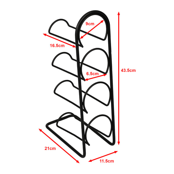 Portabottiglie Anchamps per 4 bottiglie [en.casa]