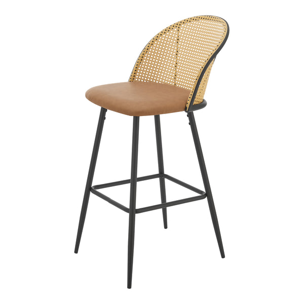 Sgabelli da bar Gausdal set da 2 marrone / nero [en.casa]