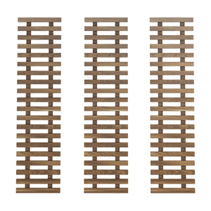 Set di mensole da parete per vasi Herwijnen 3 pezzi 100x24cm Tonalità legno scuro [en.casa]